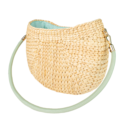 POPPY Woven Shoulder Bag
